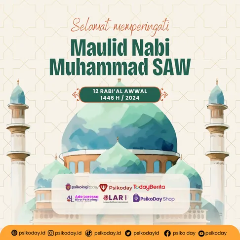 Desain konten Instagram Maulid Nabi